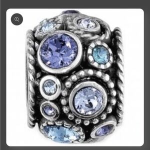 Brighton Halo bead blue purple clear stones
